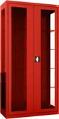 Meble i wyposażenie gabinetów medycznych - MDB/2s.3020 szafa lekarska 2-skrzydłowa 1-komorowa czerwona - miniaturka - grafika 1