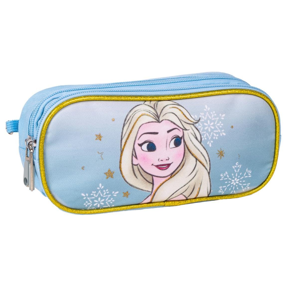 Piórnik Elsa Saszetka Frozen Dwukomorowy Kraina Lodu Podwójny