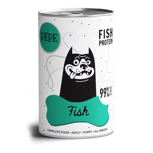 Paka Zwierzaka PEPE MONO PROTEIN Fish ryby) 400g - Mokra karma dla psów - miniaturka - grafika 1