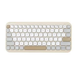 Klawiatura Marshmallow KW100 BT5.0LE/Oat Milk - Klawiatury - miniaturka - grafika 1