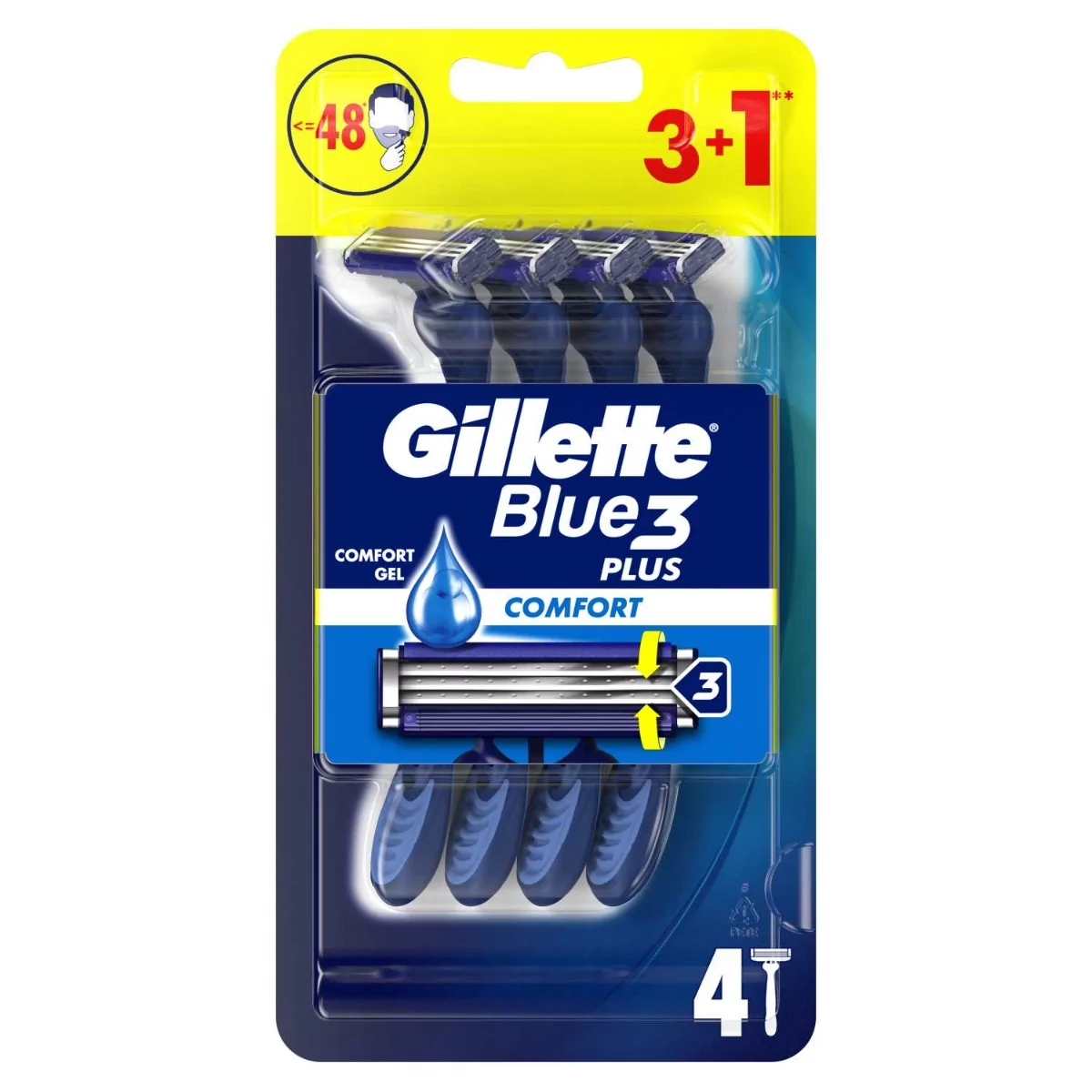 Gillette Blue3 Comfort - Maszynki do golenia 3+1 szt.
