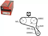 Mechanizmy rozrządu - GATES PASEK ROZRZ  5467XS LANDROVER DISCOVERY II 2,5TDI 95- - miniaturka - grafika 1