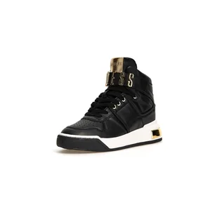 Damskie Sneakersy GUESS CORTEN FL5CTNELE12-BLKPL – Czarny - Półbuty damskie - miniaturka - grafika 1