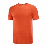 Koszulki sportowe damskie - Koszulka Salomon Cross Run Fiery Red - miniaturka - grafika 1