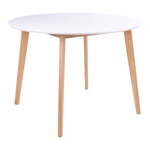 Okrągły stół z białym blatem Bonami Essentials Vojens, ⌀ 105 cm - Stoły - miniaturka - grafika 1