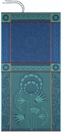 Ręczniki - Le Jacquard Fran ais Ręcznik plażowy Holi Niebieski - miniaturka - grafika 1