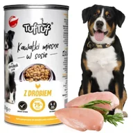 Mokra karma dla psów - TUF TUF Puszka – Kawałki mięsne z drobiem dla psa - 1,25KG - miniaturka - grafika 1