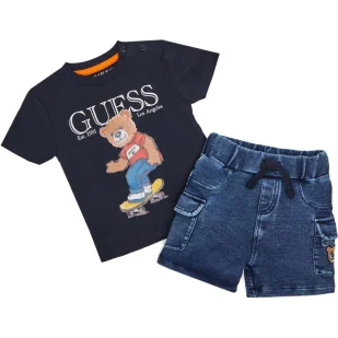 Guess Komplet Regular Fit - Koszulki dla chłopców - miniaturka - grafika 1