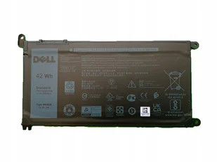 ORYGINALNA BATERIA DO LAPTOPA DELL WDX0R 42Wh 3C 3CRH3 FW8KR KWIECIEŃ 2025 - Baterie do laptopów - miniaturka - grafika 1