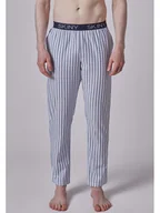 Piżamy męskie - Skiny Spodnie piżamowe w kolorze błękitnym - miniaturka - grafika 1