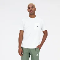 Koszulki męskie - Koszulka męska New Balance MT31542WT  biała - miniaturka - grafika 1