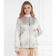Kurtki damskie - Max Mara Leisure Satynowa kurtka bomber | Oversize fit - miniaturka - grafika 1