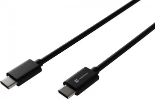 Kabel USB Natec USB-C - USB-C 1 m Czarny (NKA-2146) - Kable USB - miniaturka - grafika 1