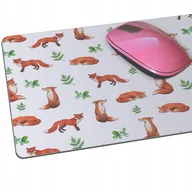 Podkładki pod mysz - Podkładka pod mysz LIS myszkę mousepad LISY LISKI - miniaturka - grafika 1
