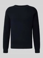 Swetry męskie - Sweter z dzianiny z okrągłym dekoltem model ‘DANTE’ - miniaturka - grafika 1