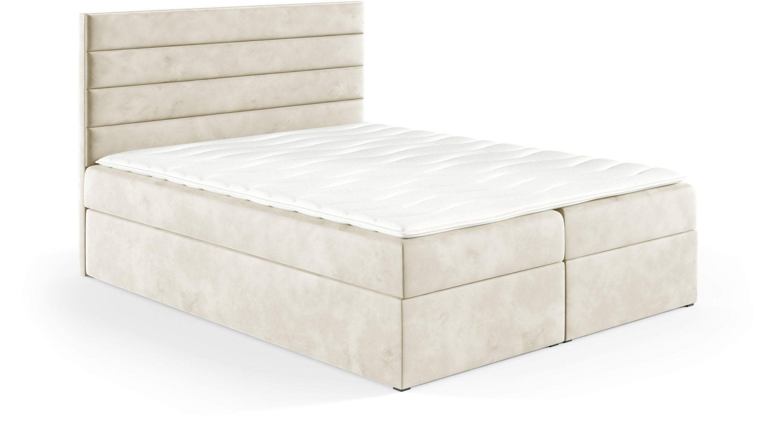 Malys Group Łóżko kontynentalne Bella Box 200x200 bez nóżek riviera 21