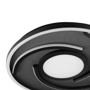 Brilliant Lampa sufitowa LED Hardy, czarny, salon / jadalnia, tkanina / materiał / jedwab, nowoczesny - Lampy sufitowe - miniaturka - grafika 1