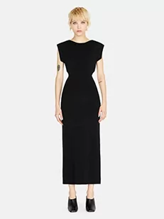 Sisley Damska sukienka 11APMV00A, czarna 100, XL, czarny 100, XL - Sukienki - miniaturka - grafika 1
