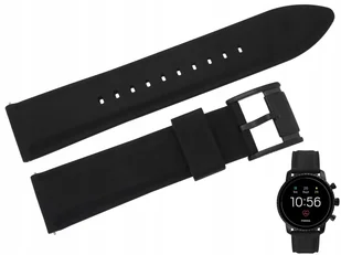 Pasek Fossil BQD1000 czarny gumowy 22 mm oryginał - Akcesoria do zegarków - miniaturka - grafika 1