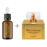 Feromony damskie - PheroStrong EXCLUSIVE for Women - Perfum 50ml + Concentrate 7,5ml - Perfumy z Feromonami + Bezzapachowy Koncentrat Feromonów - miniaturka - grafika 1