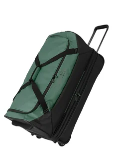 Torba podróżna poszerzana Travelite Basics 70 cm - black / green - Torby podróżne - miniaturka - grafika 1