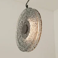 Lampy sufitowe - Zambelis Lampa wisząca LED 23072, dymny szary, szkło, Ø 28 cm, 3000 K - miniaturka - grafika 1