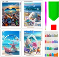 Zabawki kreatywne - DUŻY ZESTAW MALOWANIE DIAMENTAMI MALARSTWO DIY OBRAZ DEKORACJA 40x30CM - miniaturka - grafika 1
