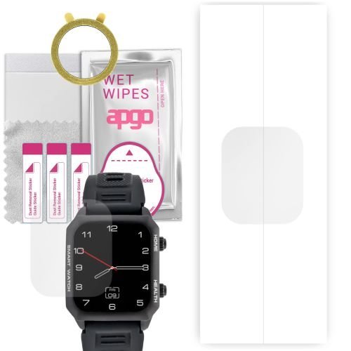 1x folia hydrożelowa ochronna do Watchmark Kardiowatch Focus - apgo Smartwatch Hydrogel Protection Ochrona na ekran smartwatcha