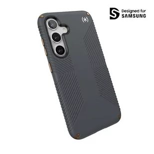 Speck Presidio2 Grip - Etui Samsung Galaxy S24 (Charcoal Grey / Cool Bronze) - Etui i futerały do telefonów - miniaturka - grafika 1