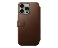 Etui i futerały do telefonów - Nomad Modern Leather Folio iPhone 15 Pro Max brown - miniaturka - grafika 1