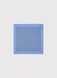 Niebieska poszetka męska w mikrowzór - Dodatki do ubrań - miniaturka - grafika 1