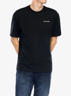 Koszulka bawełniana Columbia Black Butte Graphic Tee - black - Koszulki i topy damskie - miniaturka - grafika 1