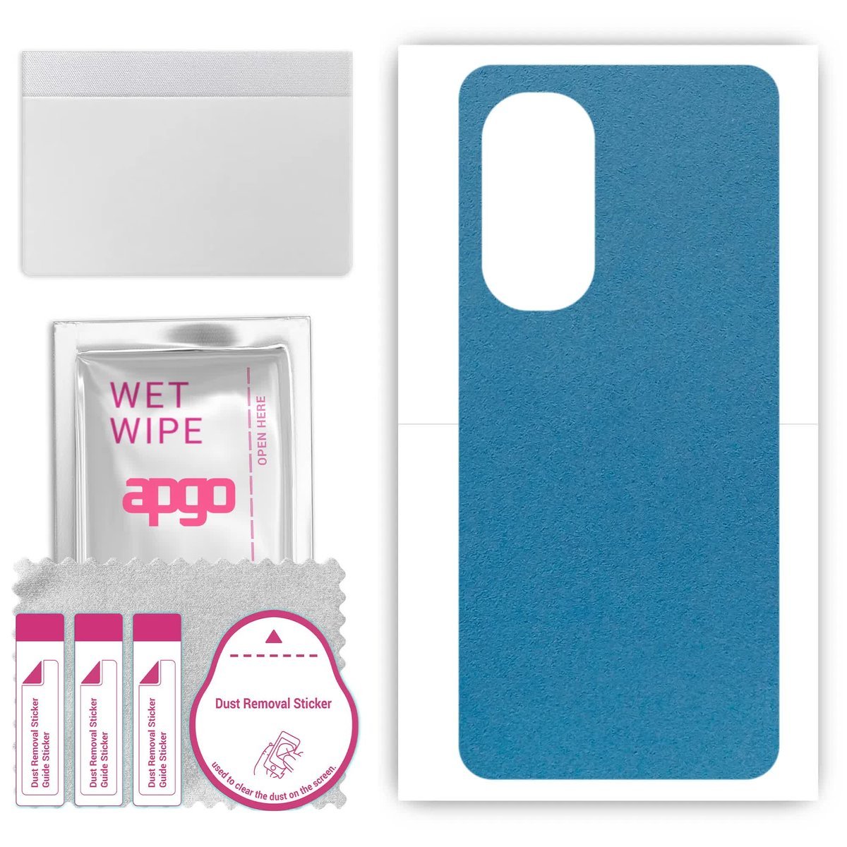 Folia naklejka skórka strukturalna na TYŁ Zamsz do Motorola Edge 2022 - Zamsz Niebieski - apgo SKINS