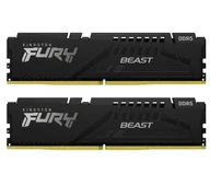 Pamięci RAM - Kingston FURY Beast DDR5 16GB (2 x 8GB) 6000 CL30 EXPO Czarny - miniaturka - grafika 1