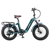 Rowery - FAFREES F20 Master E-bike 20*4.0 inch Air Tire 500W Rear Drive 25km/h Max Speed 48V 22.5Ah Battery 140-160km Range Green - miniaturka - grafika 1