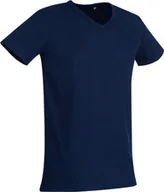 Koszulki męskie - Stedman ST9010 Koszulka męska V-Neck Ben - Kolor: Marina Blue - Rozmiar: XXL - miniaturka - grafika 1