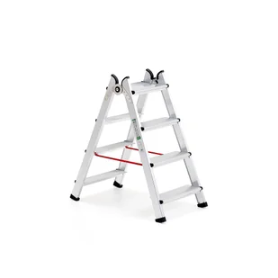 Drabina dwustronna BRINK, 4 stopnie, wys. 940 mm - Drabiny - miniaturka - grafika 1