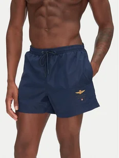 Aeronautica Militare Szorty kąpielowe 251BW223CT2967 Granatowy Regular Fit - Kąpielówki męskie - miniaturka - grafika 1