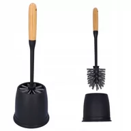 Akcesoria do wc - Szczotka do wc toalety rączka bambusowa komplet - miniaturka - grafika 1