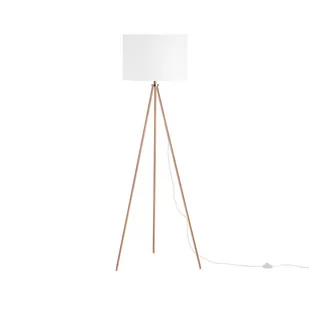 Beliani Lampa stojąca miedziano-biała 148 cm VISTULA - Lampy stojące - miniaturka - grafika 1