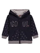 Bluzy dla chłopców - Chłopięca bluza z kapturem granatowa Kanz r.74 - miniaturka - grafika 1