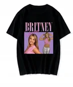 Koszulki męskie - ŚWIĄTECZNA KOSZULKA MĘSKA ŚMIESZNA T-SHIRT BRITNEY SPEARS PIOSENKARKA L - miniaturka - grafika 1
