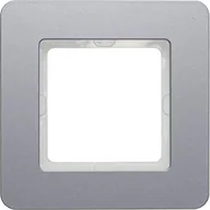 Klawisze i ramki - Hager polo Q.7 Ramka pojedyncza aluminium 10116074 10116074 - miniaturka - grafika 1