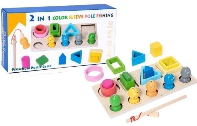 Merkpol Sorter drewniany 2w1 łowienie rybek