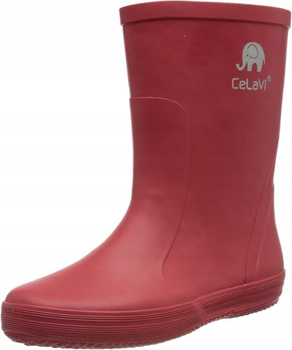 CELAVI CZERWONE KALOSZE DZIECIĘCE Z GUMY MODEL CLASSIC 24 1J6D
