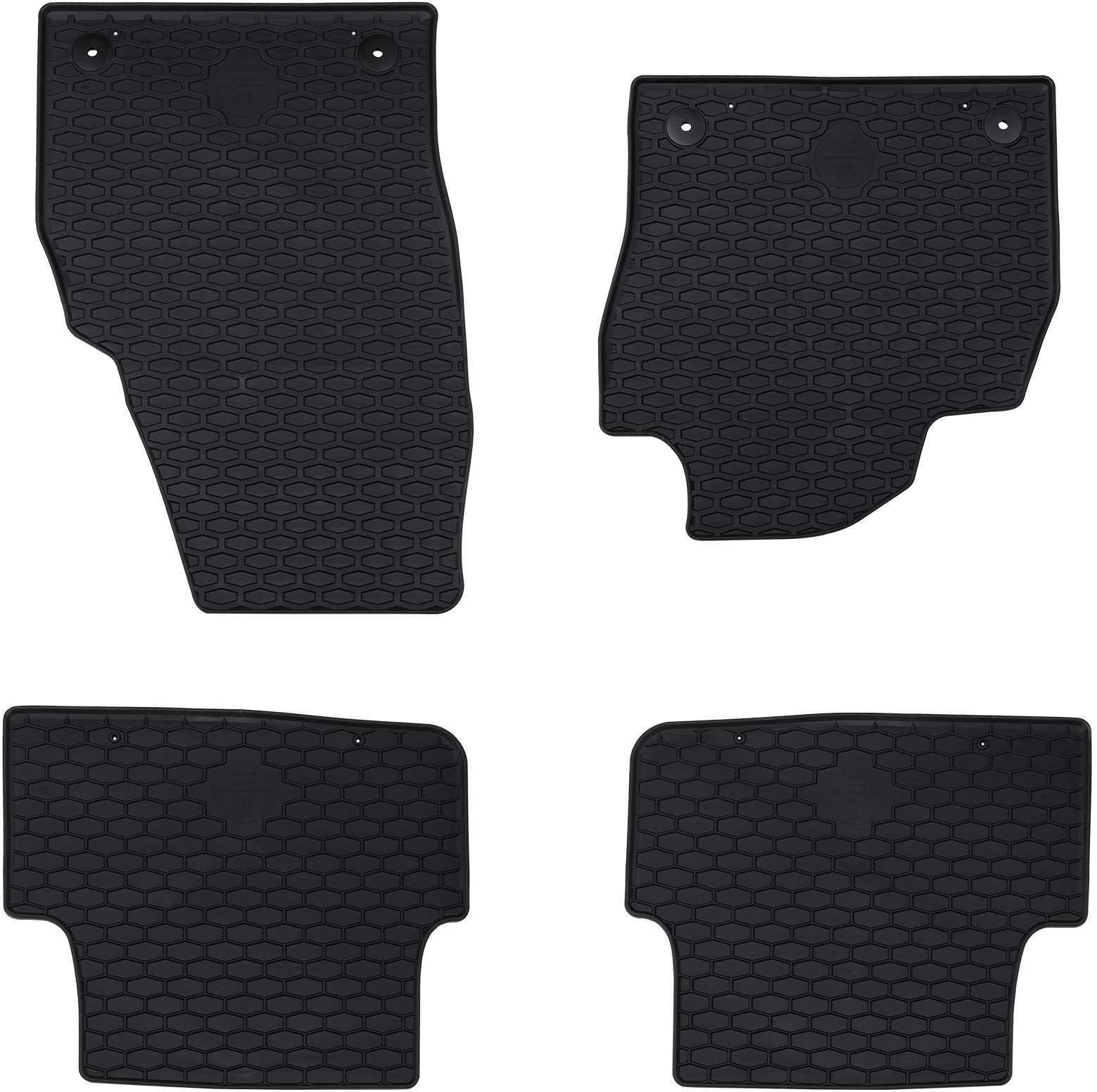 vidaXL Mata samochodowa 4 pcs Czarny VW POLO , TAIGO TPE