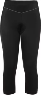 Spodnie rowerowe - VAUDE Vaude damskie spodnie Women's Active 3/4 Pants, 3/4 spodnie rowerowe, funkcjonalna wyściółka siedziska, czarne uni, 34, 044090510340 - grafika 1