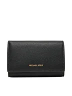Portfele - MICHAEL Michael Kors Duży Portfel Damski 32T5GJ6D9L Czarny - miniaturka - grafika 1