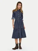 Sukienki - ONLY Sukienka jeansowa Sevigny 15357967 Granatowy Regular Fit - miniaturka - grafika 1