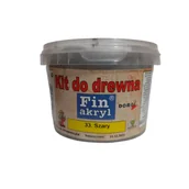 Szpachlówki - Kit do drewna 1 kg Szary FINAKRYL - miniaturka - grafika 1